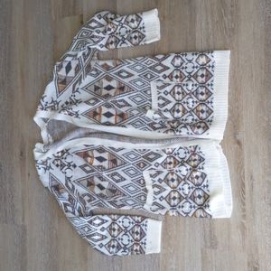 Tribal print cardigan
